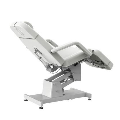 Silverfox 2219B ELECTRIC FACIAL BED in White Side View